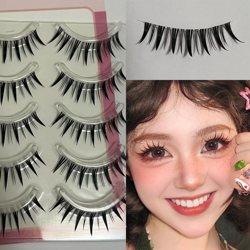 5 Pairs Pack Japanese Cosplay  - Eyelash Extension Anime avaliação e preço