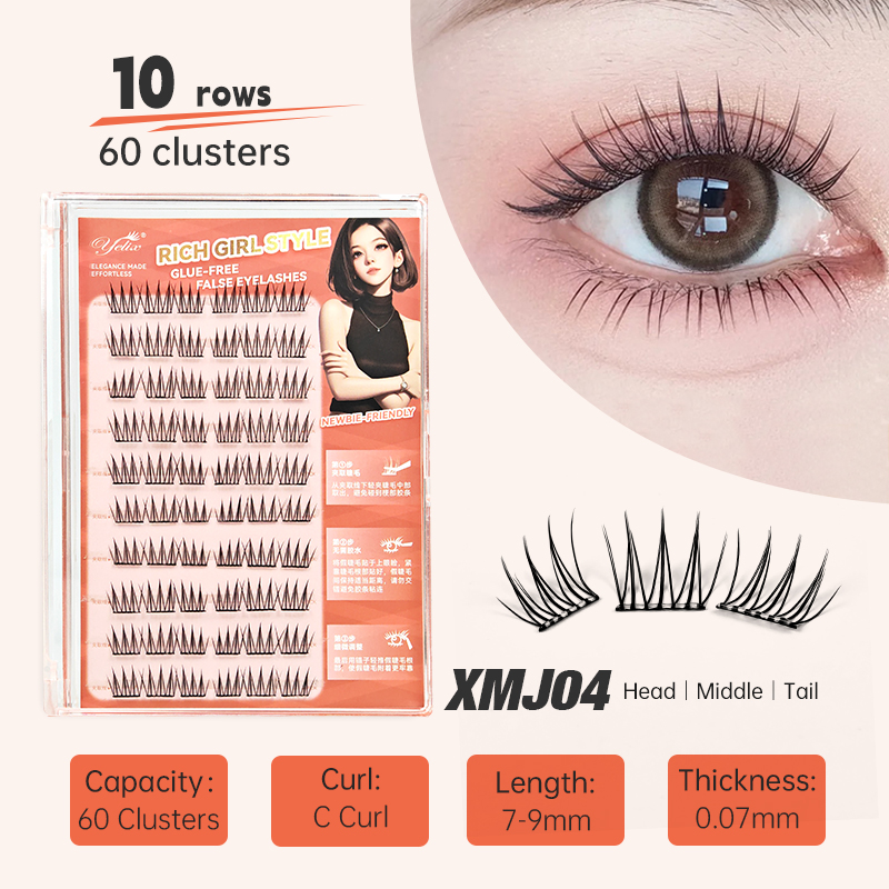 Yelix DIY Self-Adhesive Cluste - Eyelash Extension Anime avaliação e preço