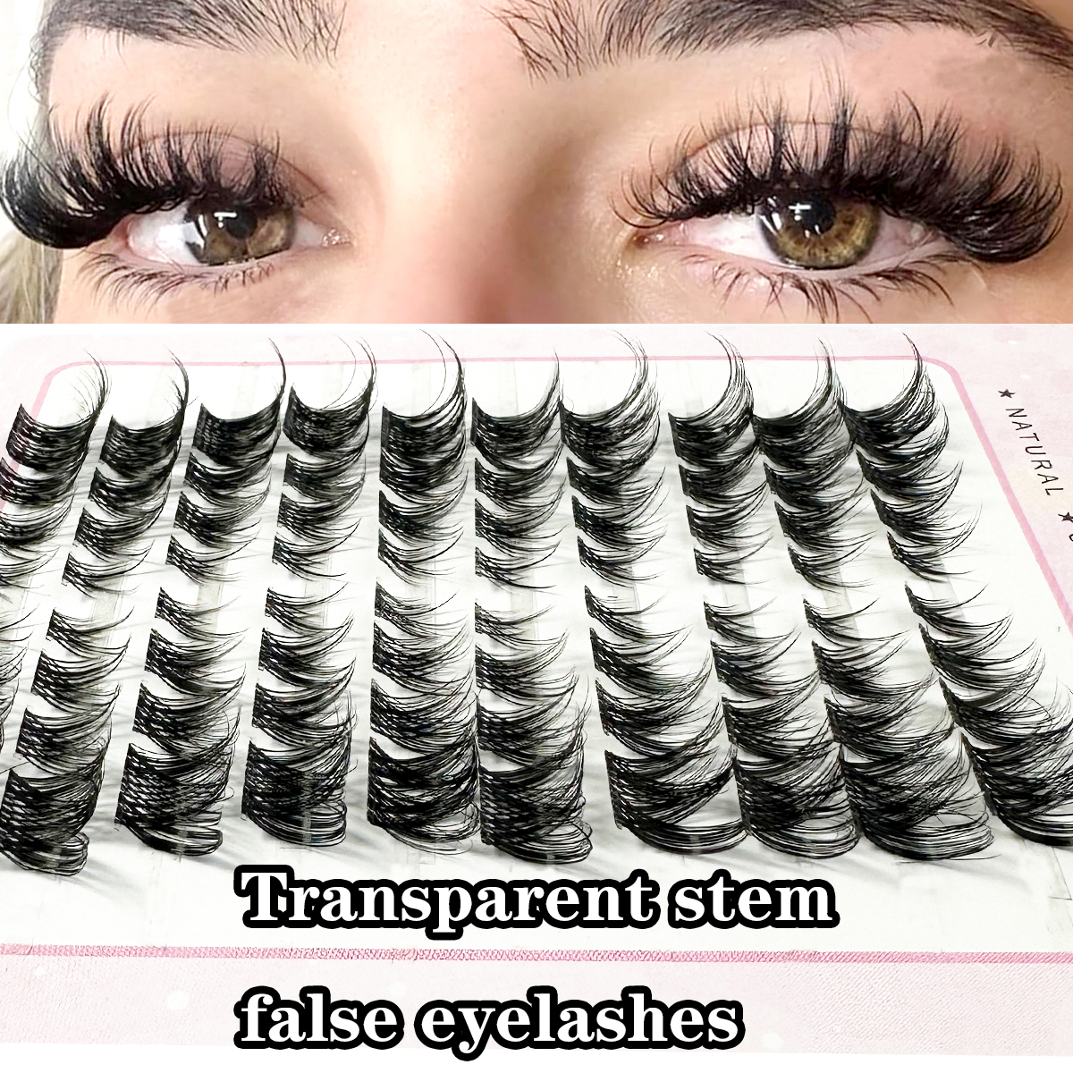 Transparent Stem False Eyelash - Eyelash Extension Fox Eye avaliação e preço