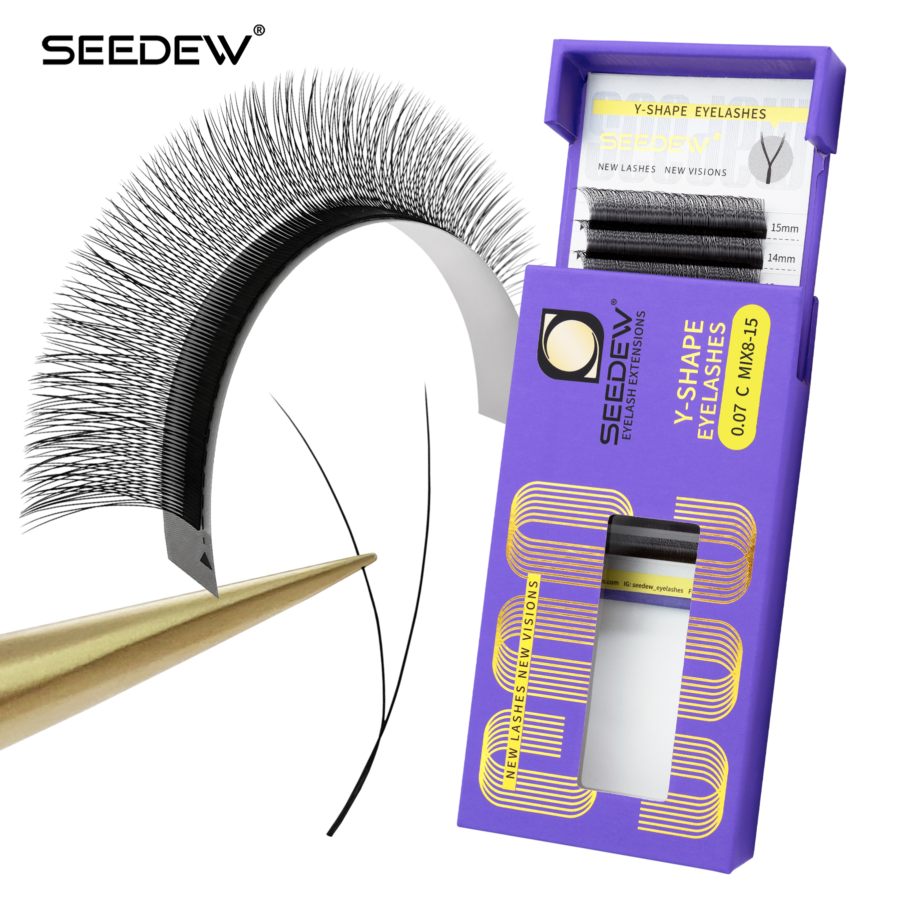 SEEDEW 0.07/0.10 Single Tip 2D - Eyelash Extension Anime avaliação e preço