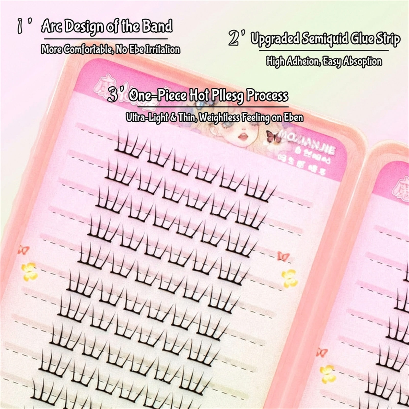 No glue lash extenstions Korea - Eyelash Extension No 9 avaliação e preço