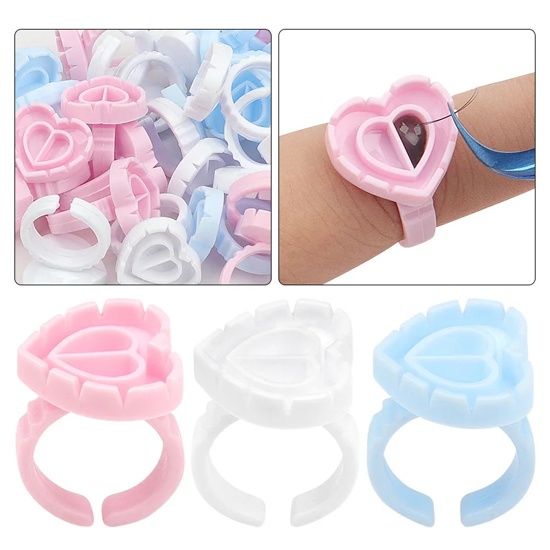 100 PCS Disposable Heart-shape - Eyelash Extension Jakarta avaliação e preço